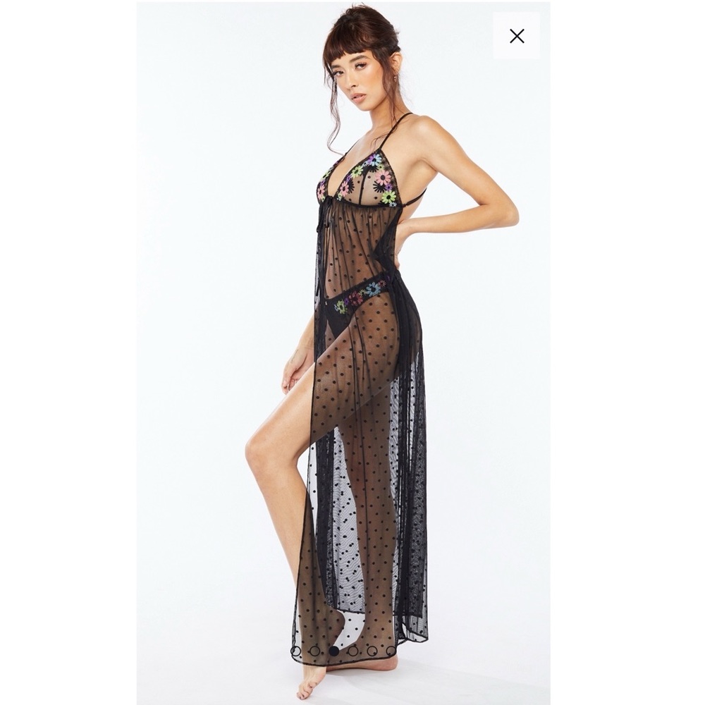 Savage Fenty embroidered slip